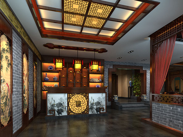長春中式茶樓裝修——“清、幽、靜、簡”的品茗至境